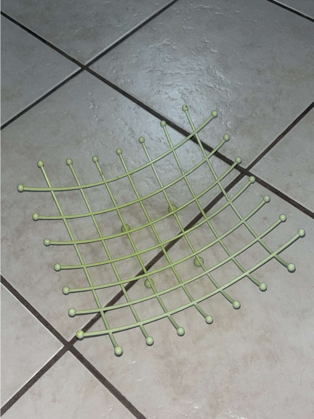 Lime Green Wire Fruit Bowl